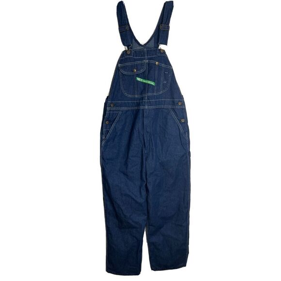 Mens Vintage Key Imperial Aristocrat of Overalls Dark Wash Made in USA 38x30 - Picture 1 of 9